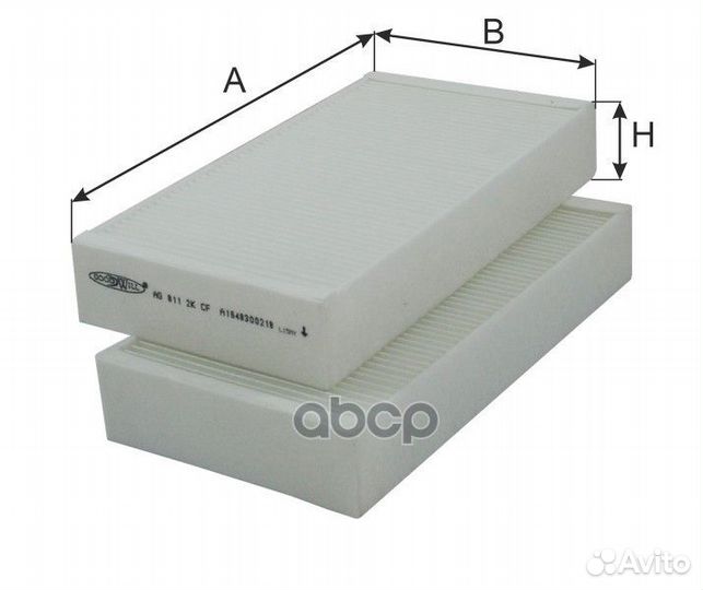 Фильтр салона mercedes GL, M, R Klasse AG8112KCF