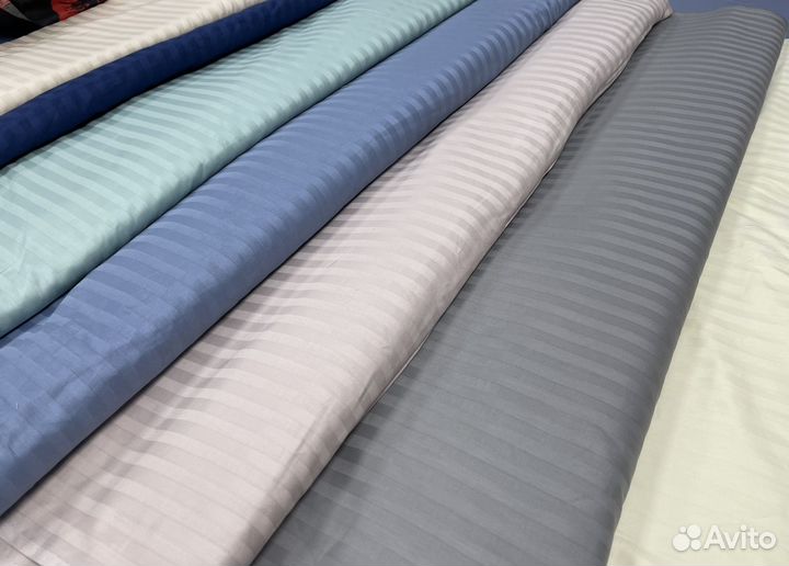 Ткань Страйп сатин премиум 240 см