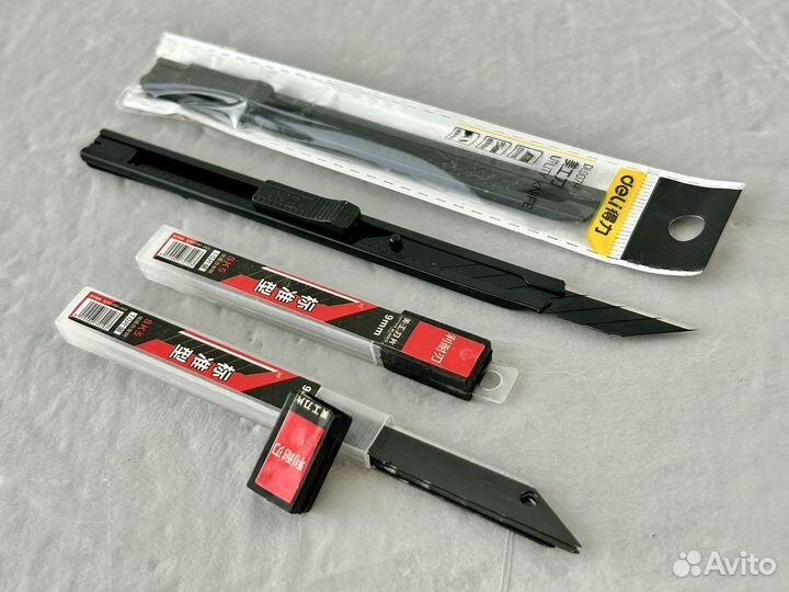 Канцелярский нож + 10 лезвий