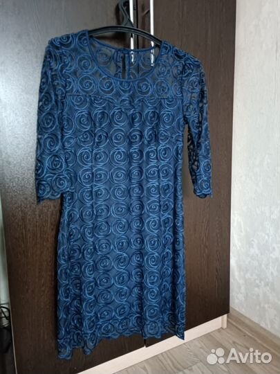 Вечернее платье 42-44 гипюр, кружево