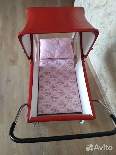 Коляска для кукол с окошками ретро СССР фрг