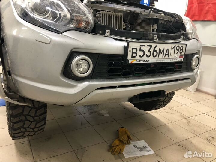 Лебедка с установкой на Mitsubishi L200 2015+