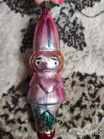 Разные елочные игрушки СССР