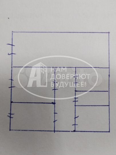 2-к. квартира, 54 м², 1/4 эт.