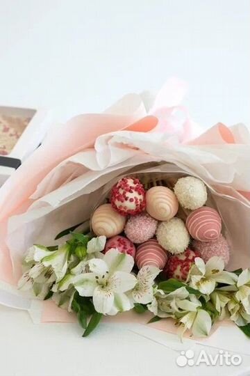 Сладкий букет, клубника в шоколаде