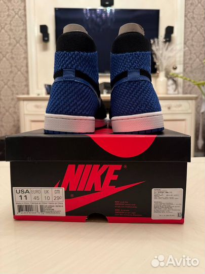 Air Jordan 1 Retro High Flyknit Blue 11us