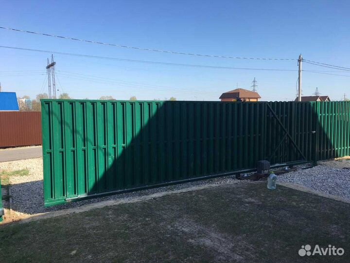 Откатные ворота под ключ