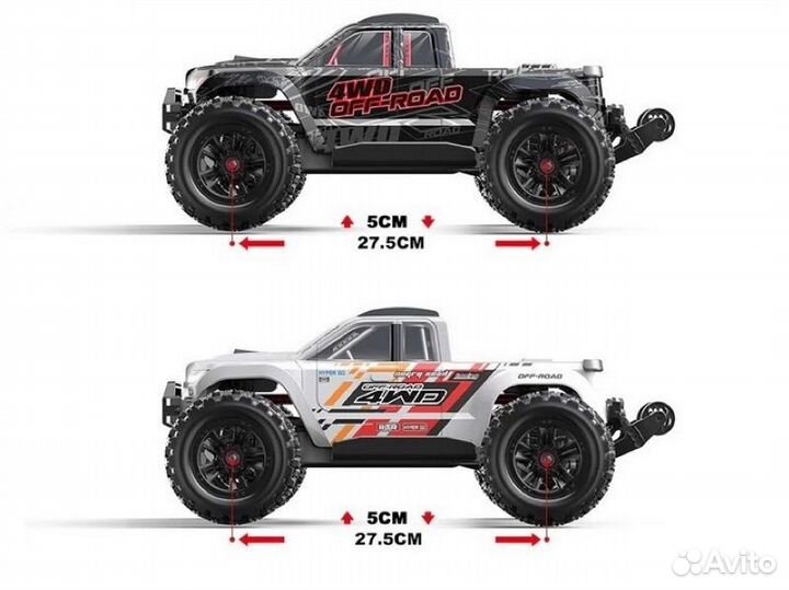 Радиоуправляемый MJX Hyper 10208 4WD 2.4G 1/10