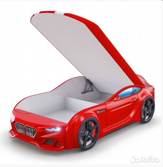 Кровать машинка с матрасом Romack