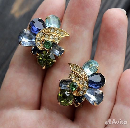 Винтажные клипсы Juliana