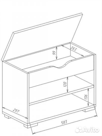 Тумба под обувь обувница
