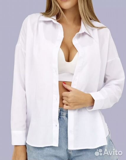 Рубашка белая женская