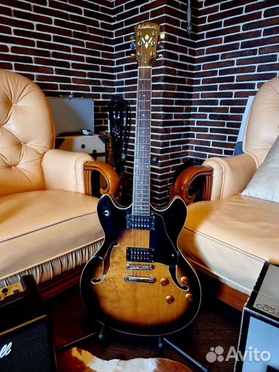 Полуакустическая гитара Washburn HB-30,marshall