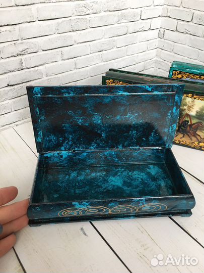 Шкатулка купюрница новая деревянная