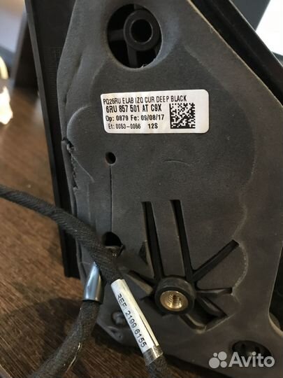 Зеркало заднего вида боковое левое Volkswagen Polo