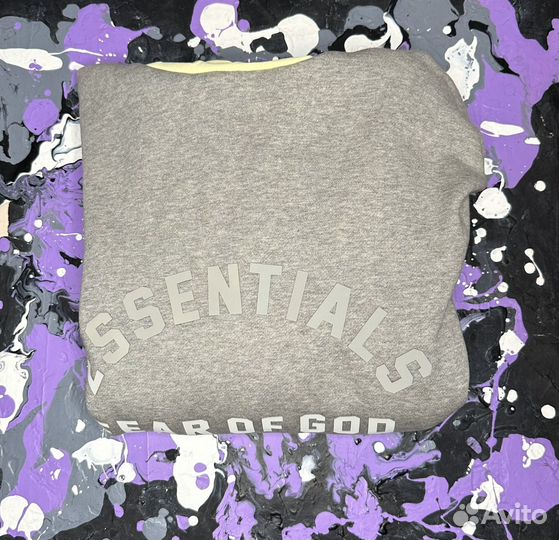 Fear of God Essentials Fleece Hoodie Heather