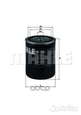 Фильтр масляный OC262 Mahle/Knecht