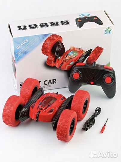 Машинка-перевертышь на пульте управления