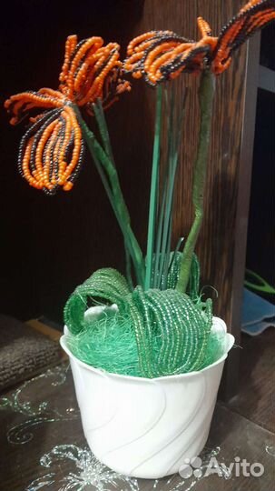 Цветы из бисера своими руками