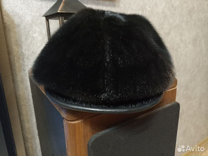 Меховая мужская кепка. Норка