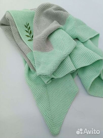 Плед детский вязаный ручная работа