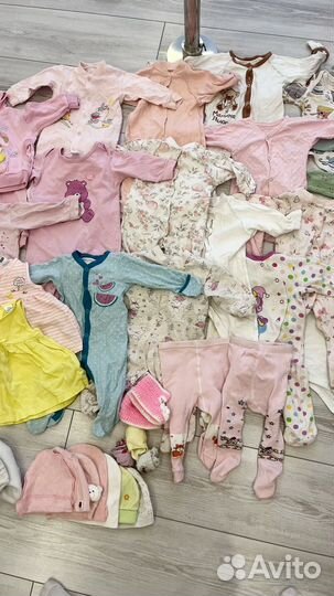 Детские вещи пакетом на девочку до года
