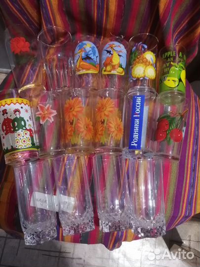 Хрустальные фужеры, стопки, стаканы