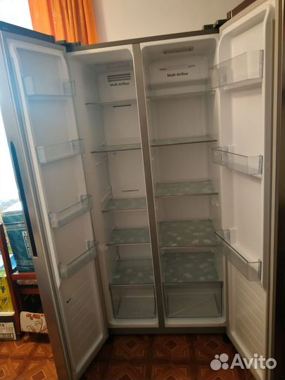 Холодильник Side by Side dexp RF-MN430NHE/S серебр