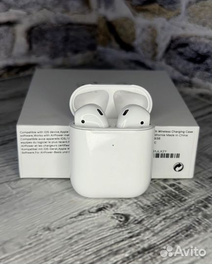 Наушники airpods 2 lux магазин гарантия