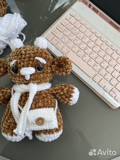 Мягкая игрушка барашек крючком