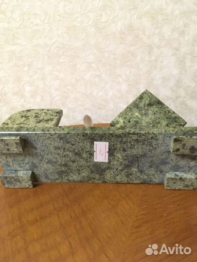 Набор для письменного стола из камня «змеевик»