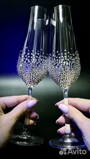 Свадебные бокалы новые