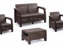 Комплект мебели Ротанг Диван, 2 кресла, стол