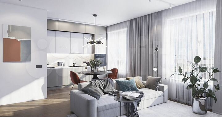 2-к. квартира, 58,8 м², 29/36 эт.