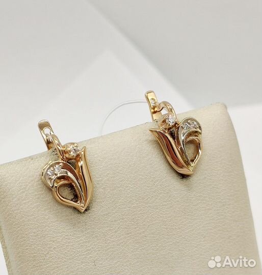 Серьги золотые