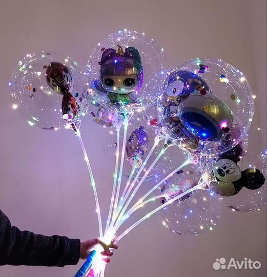 Светодиодные шарики на палочке