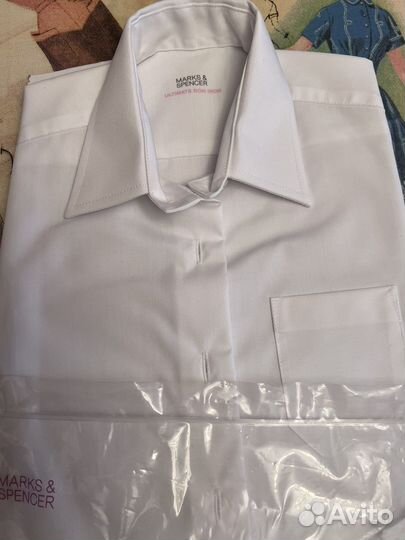 Рубашка новая школьная для девочки 122 128