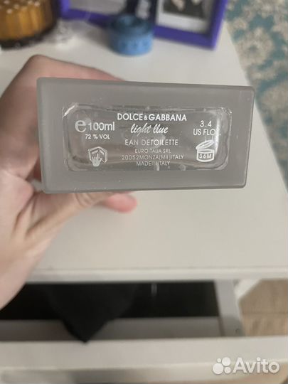 Dolce gabbana light blue духи