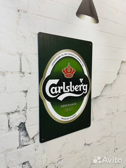 Декор на стену табличка Carlsberg Beer