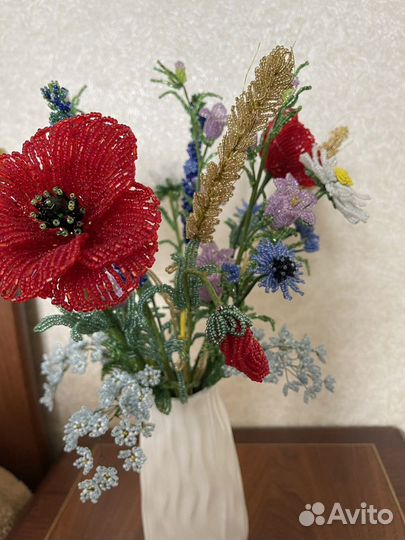 Букет из бисера