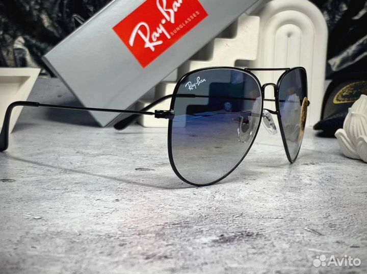 Очки Ray Ban Aviator синие