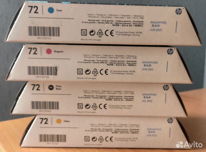 Картриджи HP 72 (О)