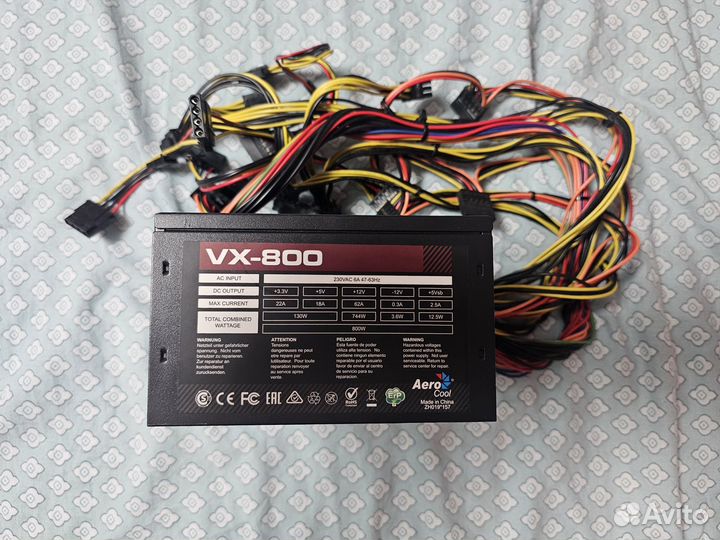 Блок питания aerocool vx 800w