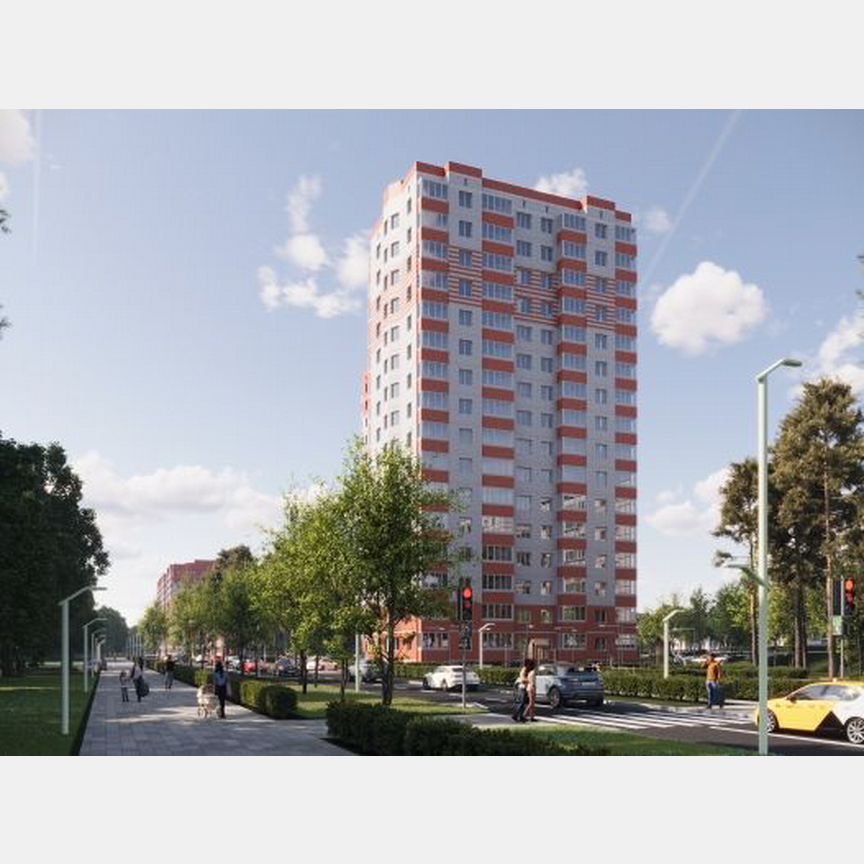 2-к. квартира, 59,6 м², 1/16 эт.