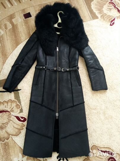 Женская кожаная дубленка 44-46