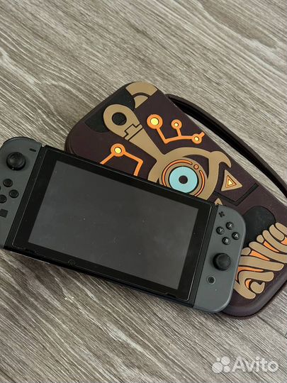 Nintendo Switch rev 2 с играми + чехол в подарок
