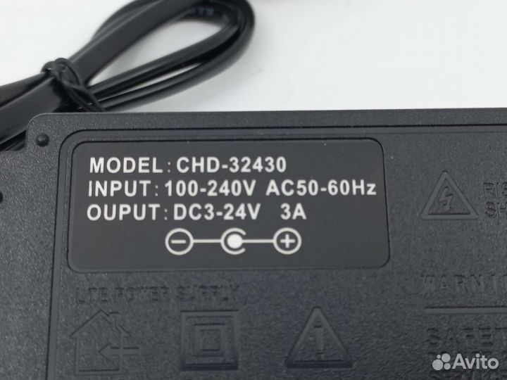 Блок питания регулируемый от 3V до 24V, 3A