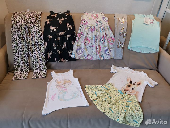 Одежда пакетом на девочку 116 см