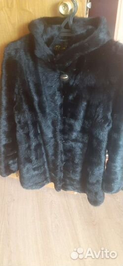 Шуба норковая с капюшоном 48-50