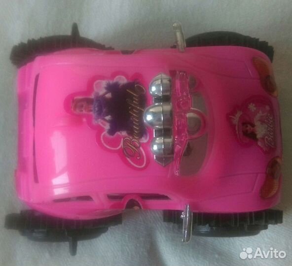 Машинка-перевертыш, новая,фары горят